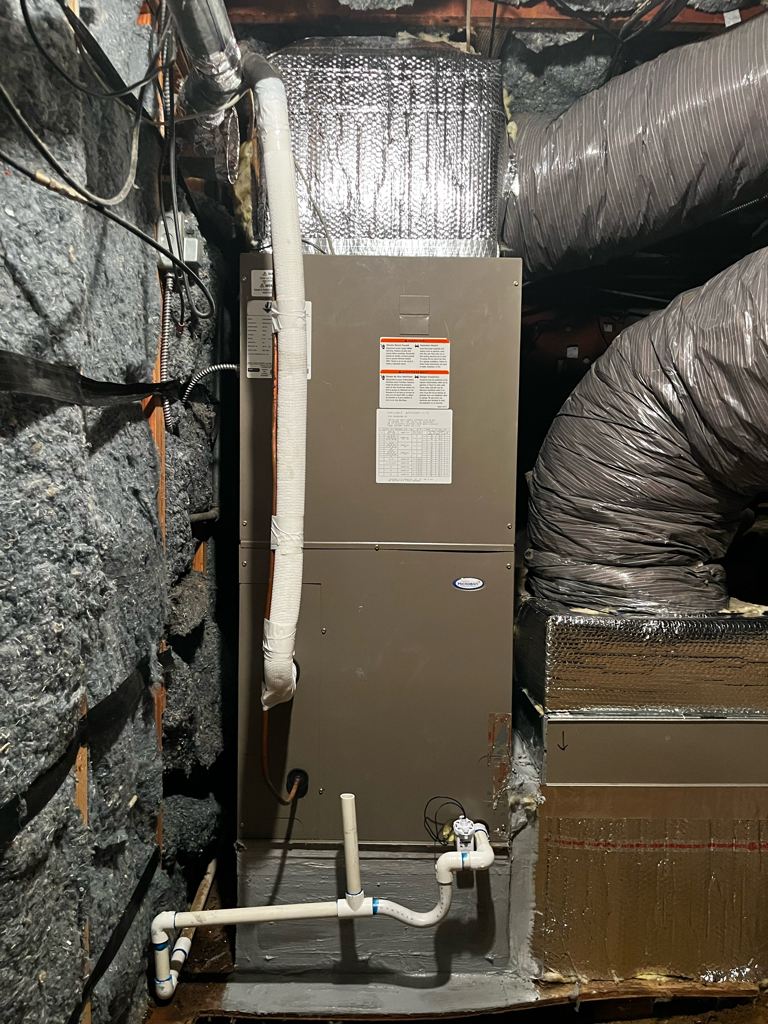 American Standard furnace and insulated ductwork installed by Galaxy Heating & Air at a Todos Santos Concord home