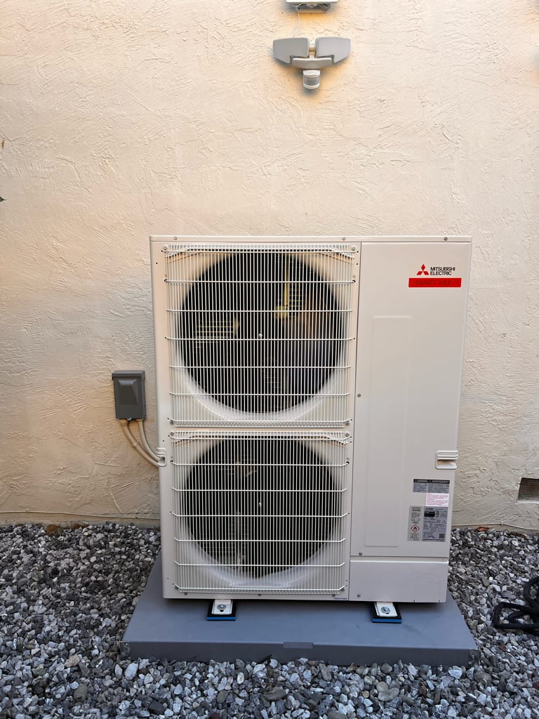 High-efficiency heat pump system installed by Galaxy Heating & Air at a Curie Drive home in Cambrian, San Jose