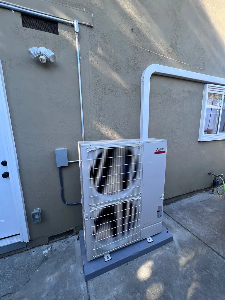 Mitsubishi Smart Multi outdoor heat pump installed by Galaxy Heating & Air