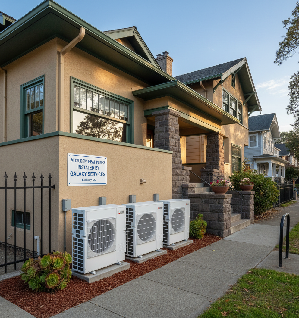 mitsubishi heat pumps in berkeley - galaxy heating & air conditioning mitsubishi heat pumps in berkeley