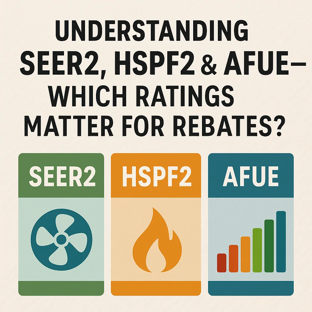 understanding seer2, hspf2 & afue – which ratings matter for rebates